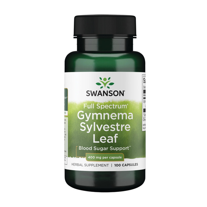 Swanson Full Spectrum Gymnema Sylvestre Leaf - Traditional Ayurvedic Herb - (100 Capsules)