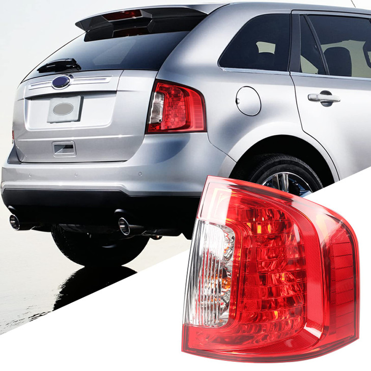 FIONE for Ford Edge Tail light Assembly 2011 2012 2013 2014 Halogen Taillight Rear Lamp Replacement SE SEL Limited