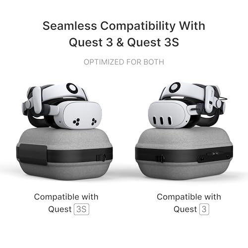BOBOVR C3 Carrying Case,Three Versatile Modes, Desktop Stand for Tidy Workspace, Compatible with Quest 3/3S