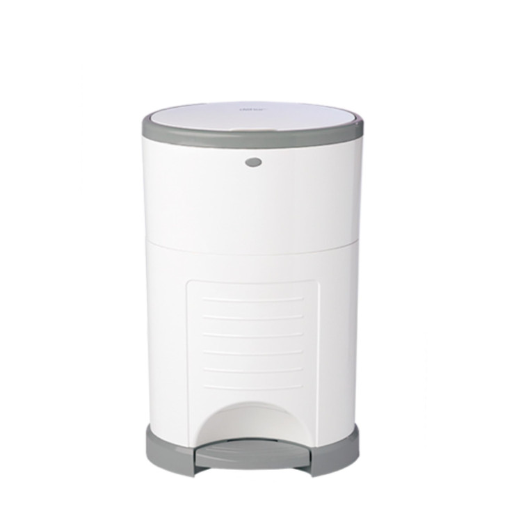 Diaper Dekor EKO Classic Diaper Pail, White | ONLY Eco-Friendly Diaper Pail Made with 70% Recycled Materials |
