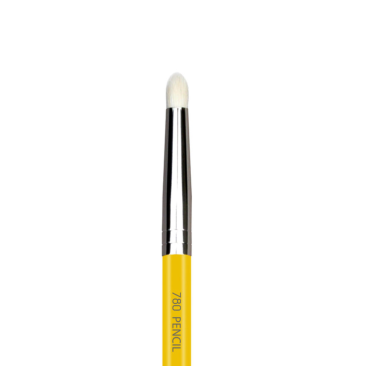 Bdellium Tools Professional Makeup Brush - Studio Series 780 Pencil - With Mix of Soft Synthetic & Natural Fibers, For Blending Eye Makeup (Yellow, 1