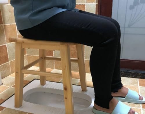 MOGUOBIN Wooden Steam Seat with Four Legs,Yoni Steam Chair,Yoni Steam Pot