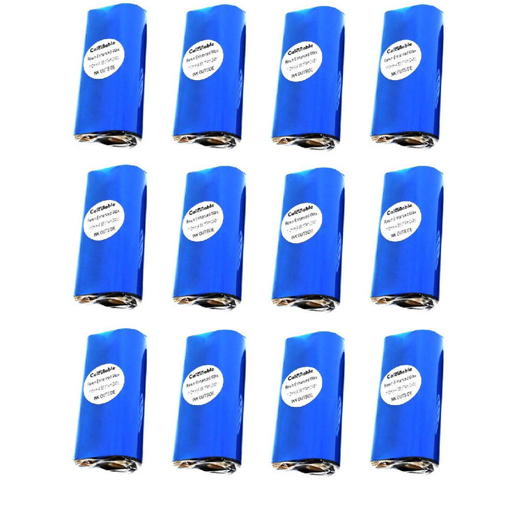 DEFMATE 12 Count 4.33" x 243' (110mmx74m) Thermal Wax Ribbons 1/2" Core Thermal Transfer Wax Ribbon for