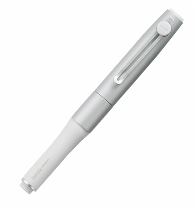 ZENTO Signature Model Silver Ballpoint Pen 0.38mm Ink Color Black UBZH38.26 With Original Stylus Ballpoint Touch Pen