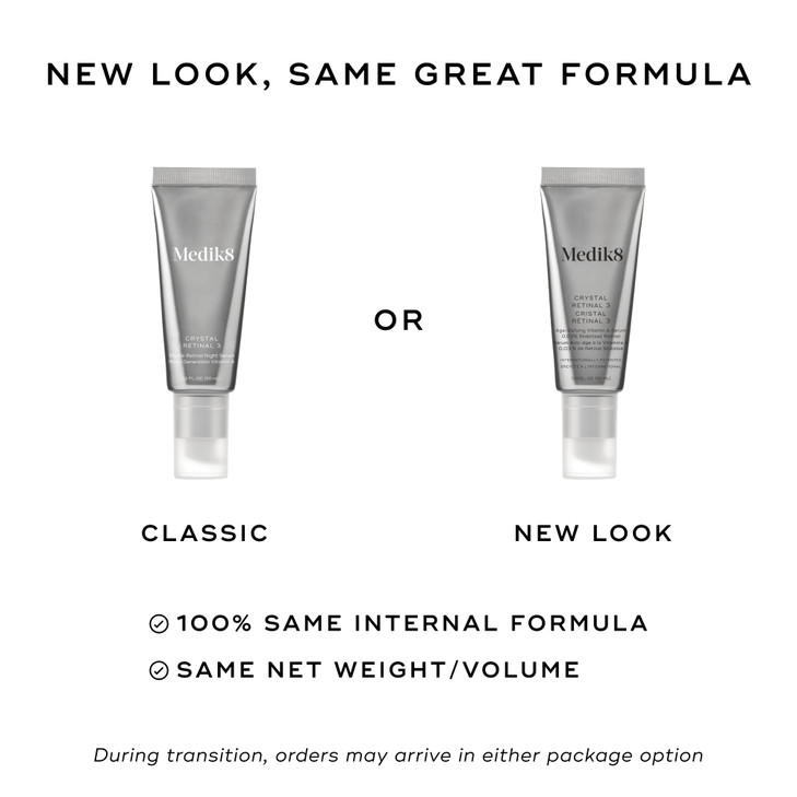 Medik8 Crystal Retinal 3 - Firming, Advanced Skin Retinaldehyde Face Serum - Night Serum with Hyaluronic Acid and