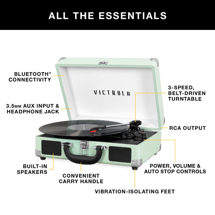 Victrola Journey - Bluetooth Suitcase Record Player - Marsala