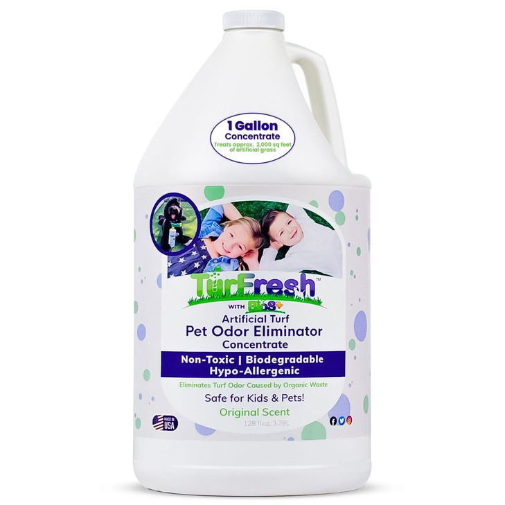 TurFresh BioS+ Artificial Turf Pet Odor Eliminator  Enzyme Concentrate for Dog Urine and Poop  Outdoor Deodorizer