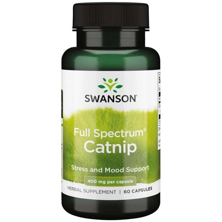 Swanson Full Spectrum Catnip 400 Milligrams 60 Capsules