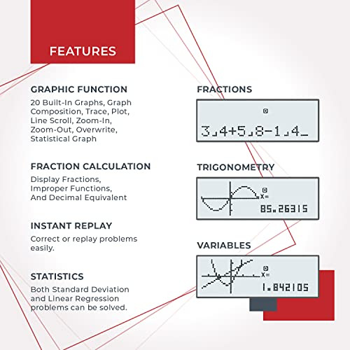 CATIGA Scientific Calculators with Graphic Functions, Graphing Calculators with Multiple Modes, Scientific Calculators