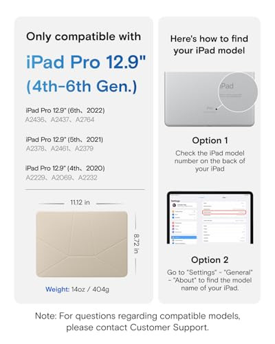 MOFT Dynamic Folio Case for iPad Pro 12.9 Inch 6th & 5th & 4th
