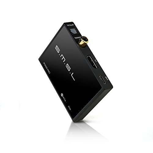 SMSL PO100 PRO MQA DDC XMOS XU316 Digital to Analog Audio Converter, Type-C USB Input IIS/Optical/Coaxial Output Mini