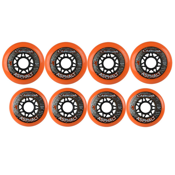 LABEDA WHEELS Roller Hockey GRIPPER ASPHALT HILO 4-76mm Wheels/4-80mm Wheels