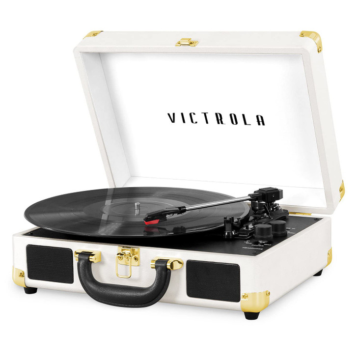 Victrola Journey - Bluetooth Suitcase Record Player - White
