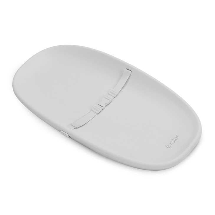 Evolur Eva Changing Pad, Waterproof EVA Foam, Safety Strap, White