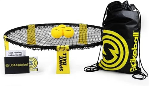 Spikeball 3-Ball Original Roundnet Game Set, Includes 3 Balls, Net, and Bag