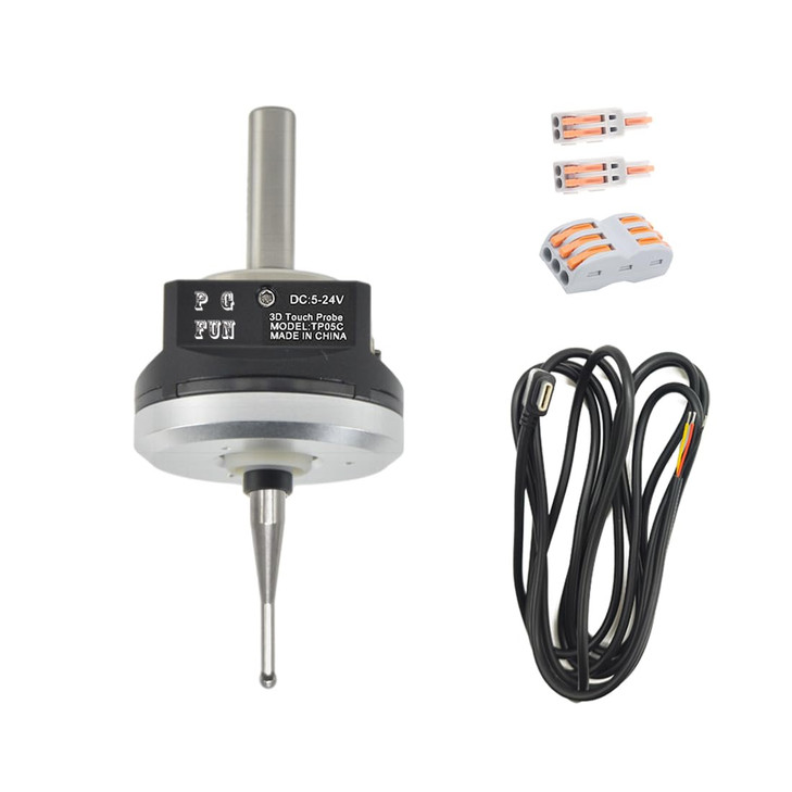 PGFUN DIY CNC Touch Probe XYZ Axis 3D Digitizing Edge Finder 3-Coordinate Measuring Sensor Kit with 6 mm Shank & 2.0