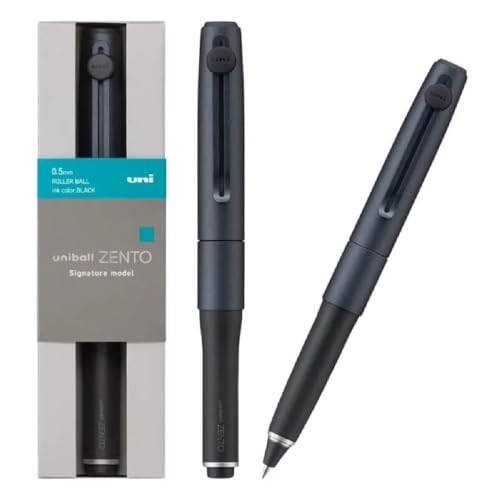 ZENTO Signature Model Metallic Black Ballpoint Pen 0.5mm Ink Color Black UBZH05M.24