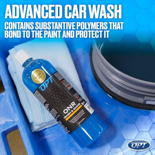 Optimum No Rinse Wash and Shine Version 6 - ONR Rinseless Car Wash Soap for Auto Detailing, Use On Paint, Ceramic