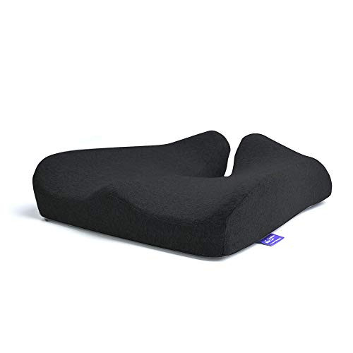 Cushion Lab Patented Pressure Relief Seat Cushion for Long Sitting Hours on Office & Home Chair - Extra-Dense Memory