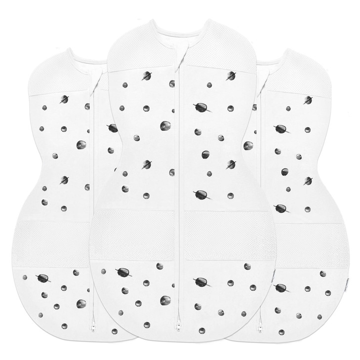 Happiest Baby Sleepea Organic Cotton Baby Swaddle, 3-Pack Regular Bundle