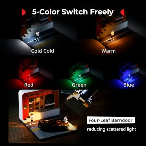 SmallRig 2-Pack RM 03 Macro Photography LED Bendy Light, 5 Colors