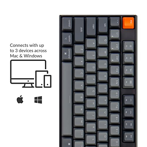 Keychron K10 Full Size 104 Keys Bluetooth Wireless Mechanical Gaming Keyboard for Mac Windows with Keychron Super