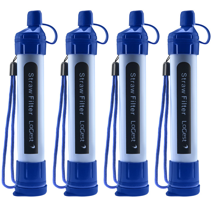 2 Pack Water Filter Straw - Water Purifying Device - Portable Personal Water Filtration Survival - for Emergency Kits