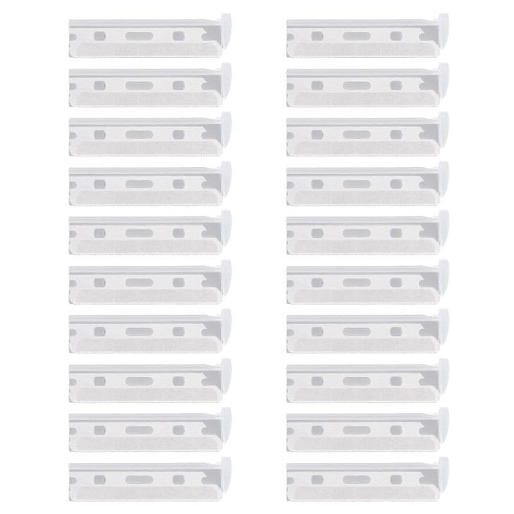 20pcs Replacement Blades for Tweezerman Facial Razor, Stainless Steel Refills for Women Peach Fuzz Remover &