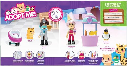 Adopt Me! Hospital and Ice Cream Parlour - Friends Pack Bundle - Amazon Exclusive - Top Online Game - Exclusive