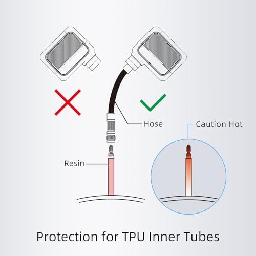 Air Pump Inflator Extension Replacement Hose, Bike Pump Hose Adapter