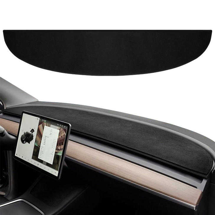 Amiss Dash Mat Dashboard Cover, Fits for Tesla Model Y Model 3 2017 2018 2019 2020 2021 2022 2023, Anti-Reflective