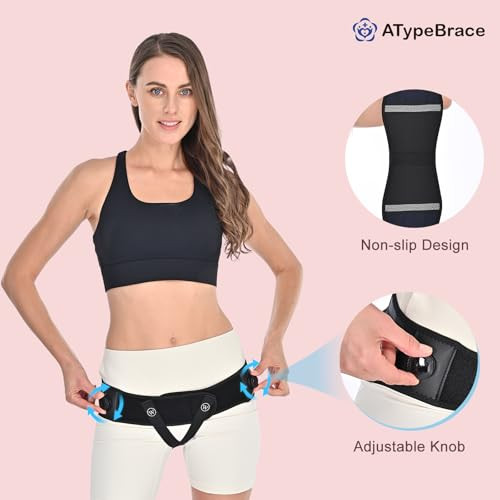 atypebrace Pelvic Support Belt for Pregnancy and Postpartum, with two Groin Straps that Provide Vulvar Varicosities