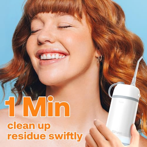 Bitvae P1 Portable Mini Dental Flosser, Cordless Water Cleaner with Telescopic Tank, Rechargeable Oral Irrigator for