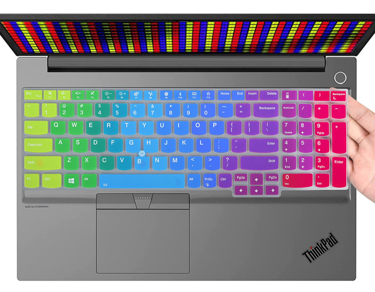 Colorful Keyboard Cover for 15.6" Lenovo ThinkPad E15 Gen 4/3/2 T15 T15p T15g L15 Gen 2 1 P51s P52 P52s P53 P72