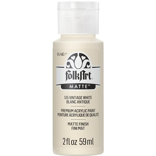 FolkArt Acrylic Paint in Assorted Colors (2 oz), 515, Vintage White