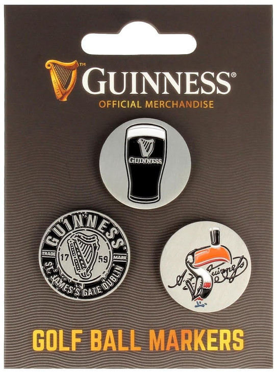 Guinness Golf Ball Markers - Set of 3