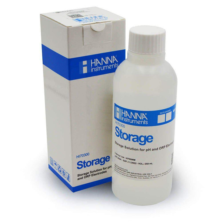 Hanna Instruments HI 70300M Storage Solution for pH/ORP Electrodes, 230mL Bottle