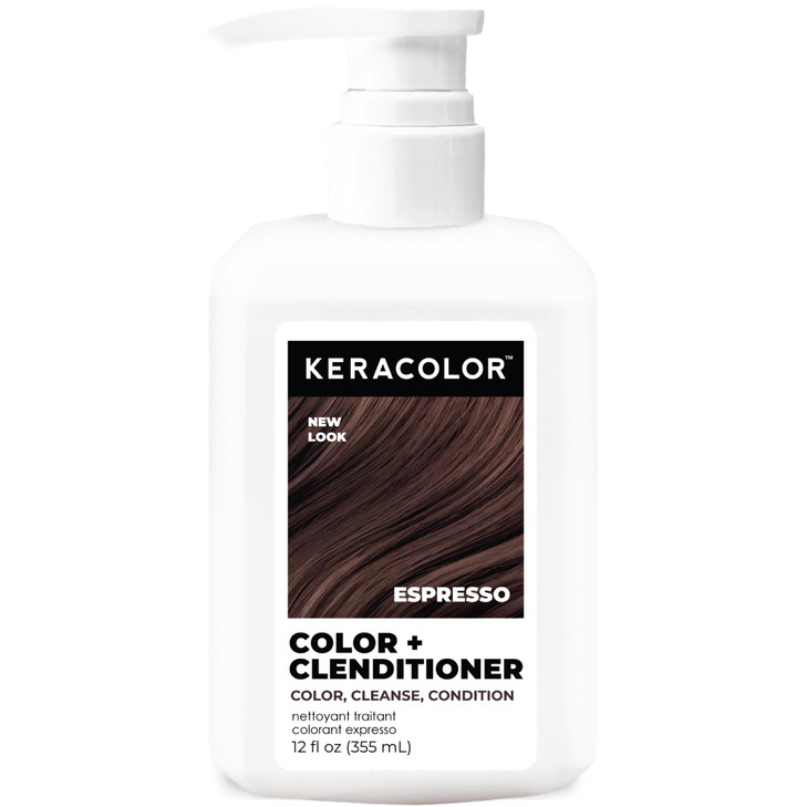 Keracolor Color + Clenditioner, Semi-Permanent Color, Espresso, 12 Fl Oz