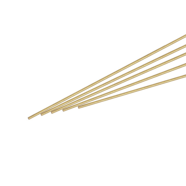 MECCANIXITY Brass Rod,Brass Solid Round Rod 0.7mm/0.027inch Diameter 200mm Length Lathe Bar Stock for RC Model DIY