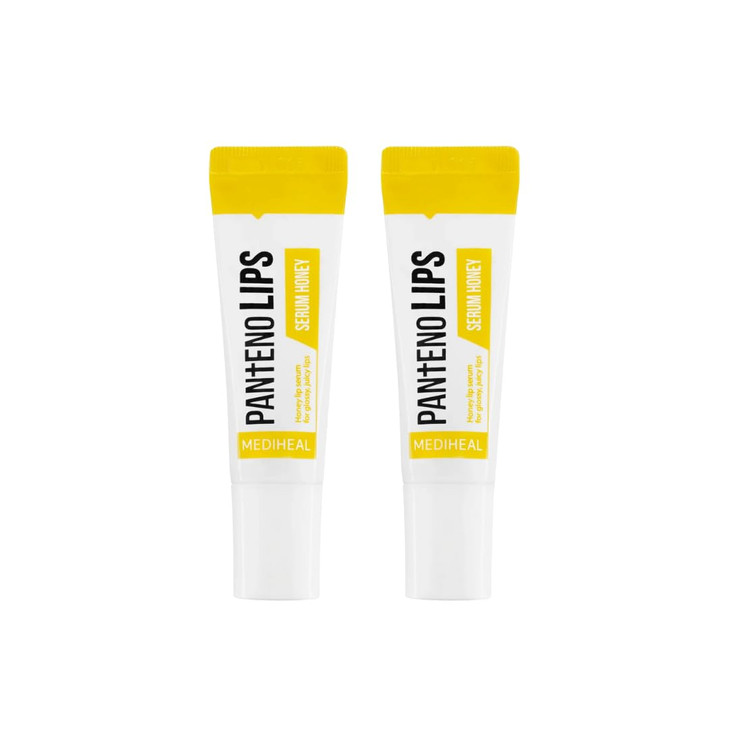 MEDIHEAL Pantenolips Healssence 2 Pack Nourishing and Hydrating Lip Essence for Dry Flaky Lips, Panthenol, Shea