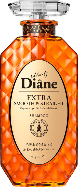 Moist Diane Anti Frizz Shampoo for Women & Men, Keratin Smooth Shampoo from Japan with Argan Oil, Collagen, Hyaluronic