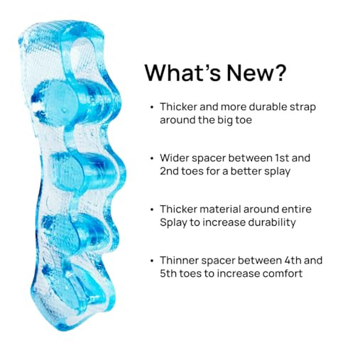 NABOSO Splay Gel Toe Stretcher, Separator - Blue (Version 1.0)