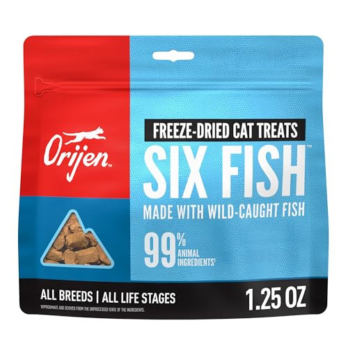 ORIJEN Freeze Dried Cat Treats Grain Free WHOLEPREY 1.25oz Bag