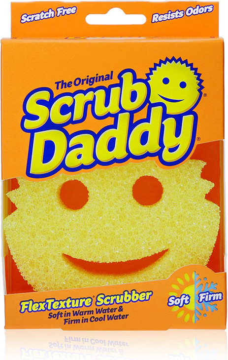 Scrub Daddy - The Original Scrub Daddy - Scratch-Free Multipurpose Dish Sponge - BPA Free & Made with Polymer Foam -