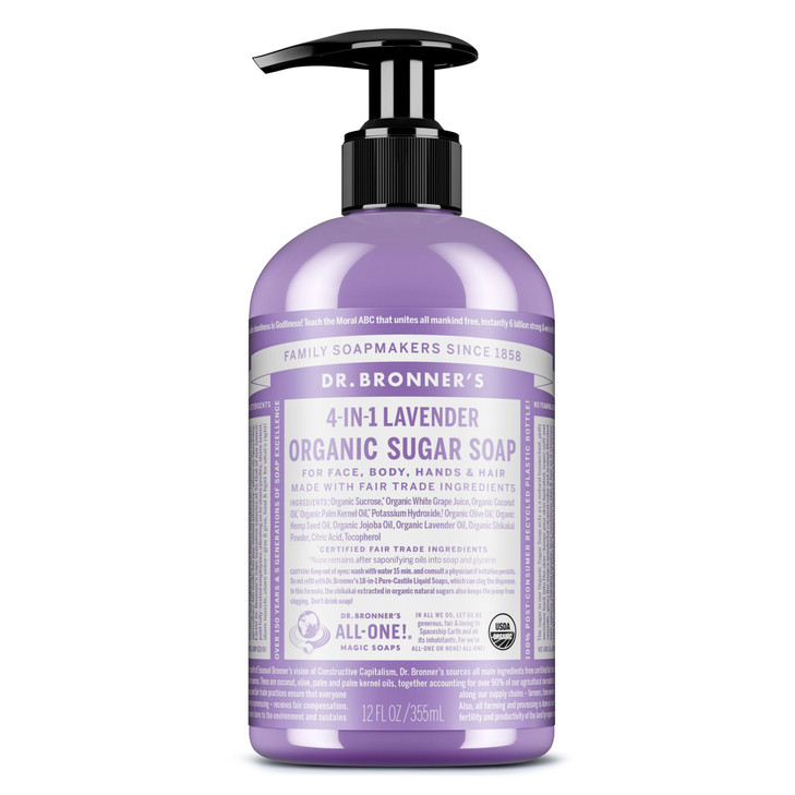 Dr Bronner Pump Soap Sugar Lavender