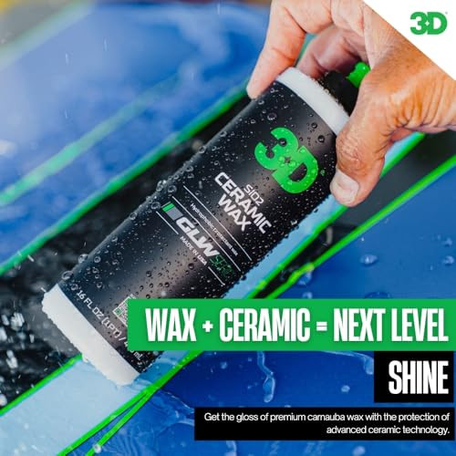 3D GLW Series Ceramic Wax  SiO2 Infused Car Wax for Ultimate Gloss, Hydrophobic Protection & Easy Application | Ultra
