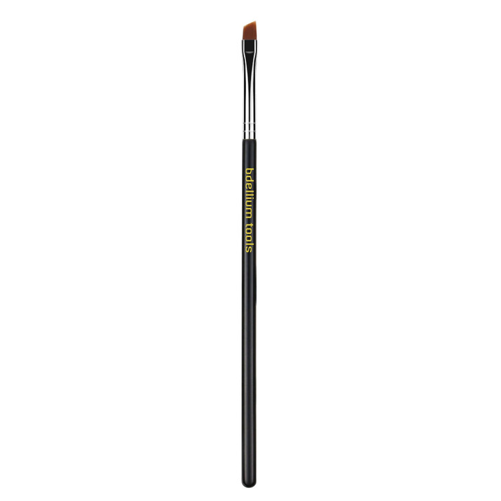 Bdellium Tools Professional Makeup Brush - Maestro Series 762 Small Angle - With Soft Synthetic Fibers, For Shaping & Filling Eyebrows (Black, 1pc)