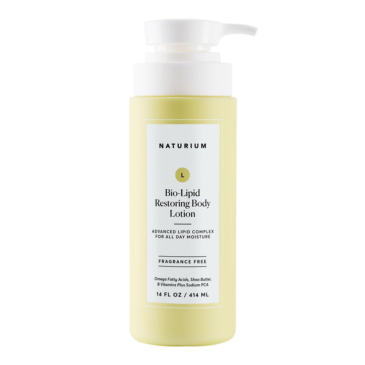 Naturium Bio-Lipid Restoring Moisturizing Body Lotion with Shea Butter, Fragrance Free, 14 oz (Duo 2-Pack)