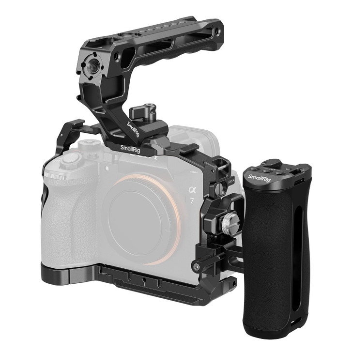 SmallRig A7 V / A7R V / A7 IV Cage Advanced Kit for Sony Alpha 7 V/Alpha 7R V/Alpha 7 IV, with Quick Release Plate for