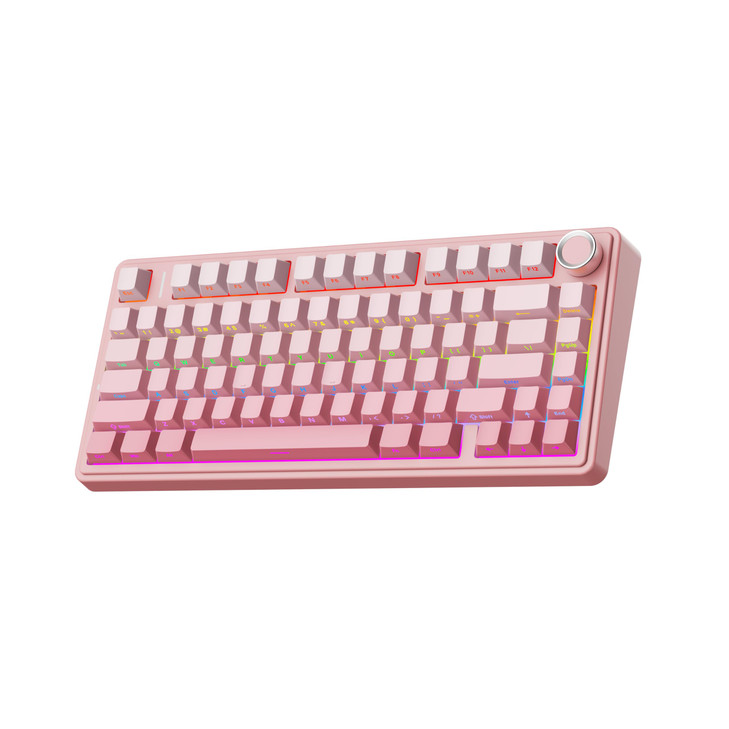 EPOMAKER X Aula F75 75% Wireless Gaming Keyboard, BT/2.4GHz/USB-C, Hot Swappable Creamy Mechanical Keyboard with